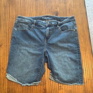 Style & Co. Blue Distressed Jean Shorts